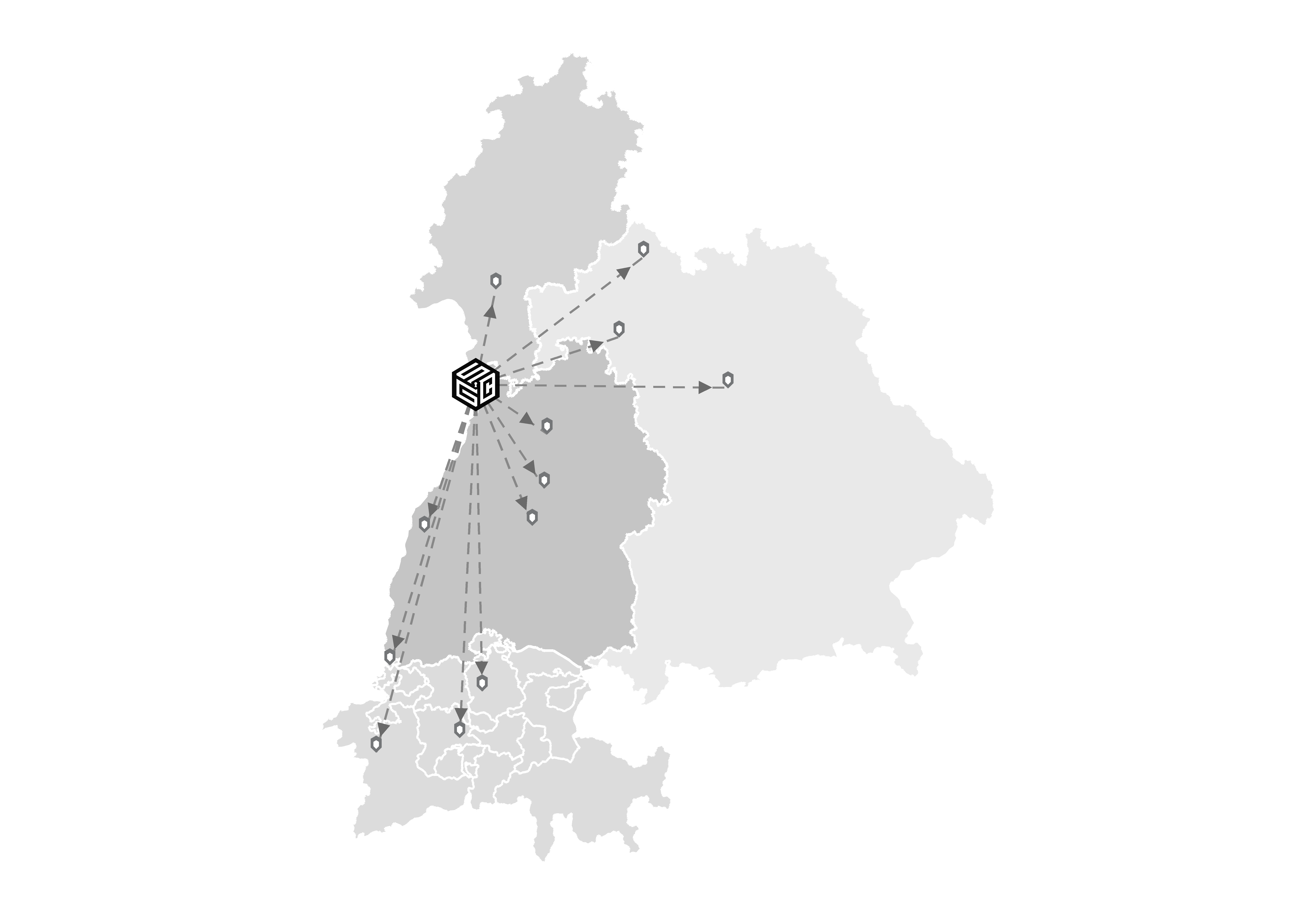 Fokusregionen in der DACH-Region